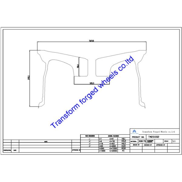 TM201002 20X10 inches forged wheels monoblock wheels blanks Dimple style barrel and rims