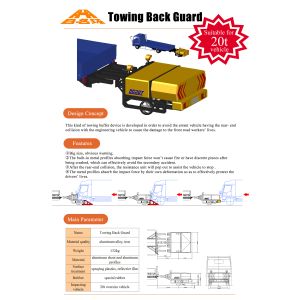 Anti Collision Absorption Truck Mounted Attenuator With Wheels