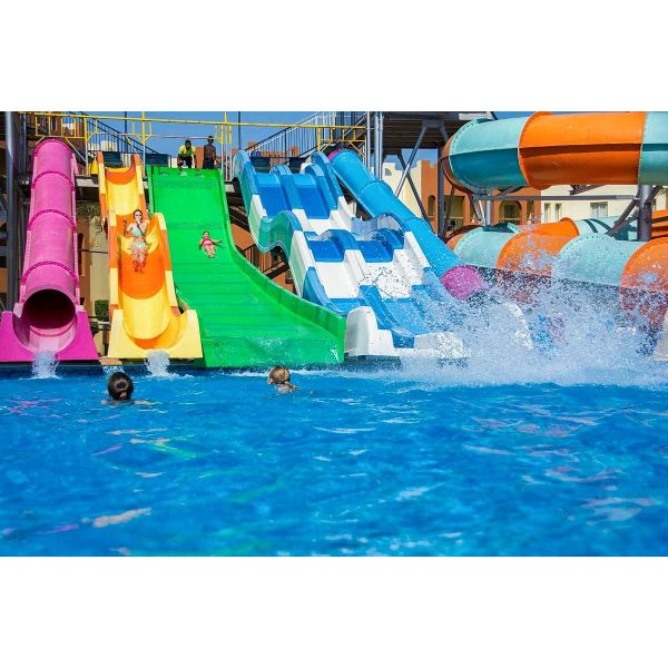 Kids Water Game Park Playground Swimming Pool Play Area With Water Slide Set Design