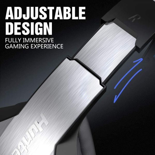 hunterspider v4 2.2kohm Bass Gaming Headset With LED Light