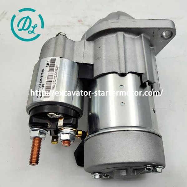 EexcavaStart DL 12V 3400 Excavator Starter Motor OEM 119125-77010