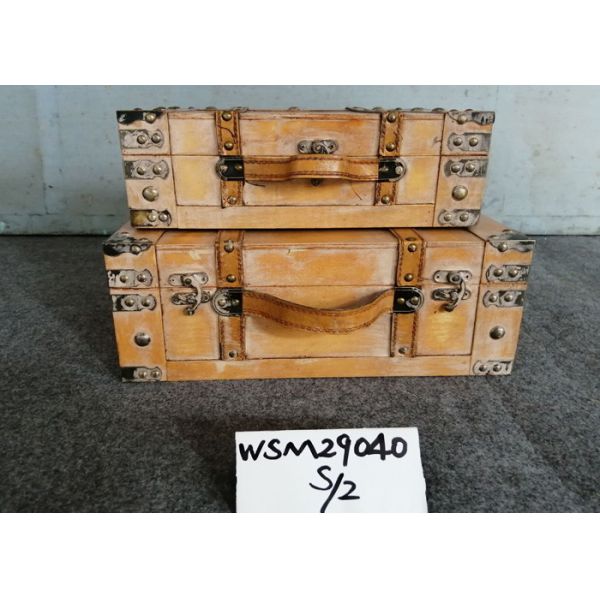 Buy Handicraft Wooden Storage Trunk at wholesale prices