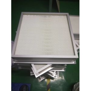 Cleanroom ceiling Mini-Pleats HEPA Air Filter with AB Glue Seal and Aluminum