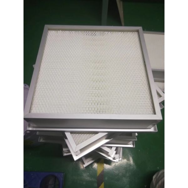 Buy Cleanroom ceiling Mini-Pleats HEPA Air Filter with AB Glue Seal and Aluminum Frame at wholesale prices