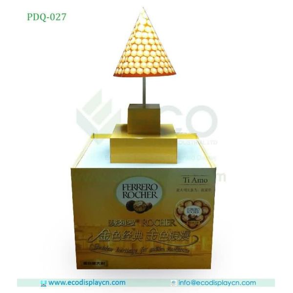 Chocolate Point Of Purchase Cardboard Display For Supermarket