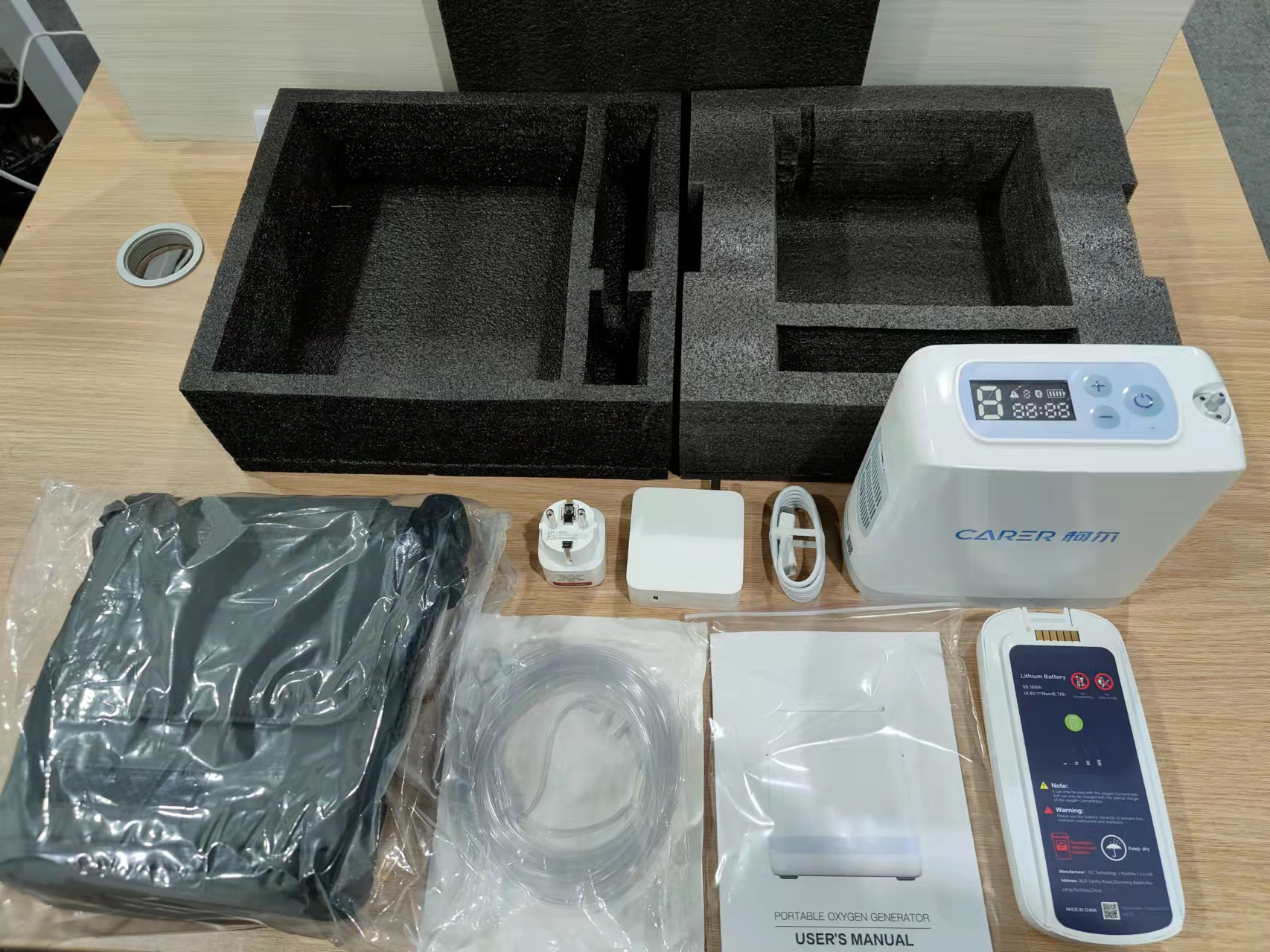 93+/-3% Purity Portable Home Oxygen Concentrator Pulse Flow 1 - 5 Gear