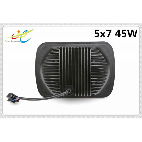 DCV12V 24V sealed beam rectangle 5x7 45W truck headlight with Hight Low Spot beam