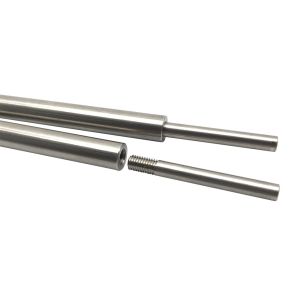 CNC Chrome Plated Small Double Threaded 20mm Metal Pin Shaft Carbon Steel Round