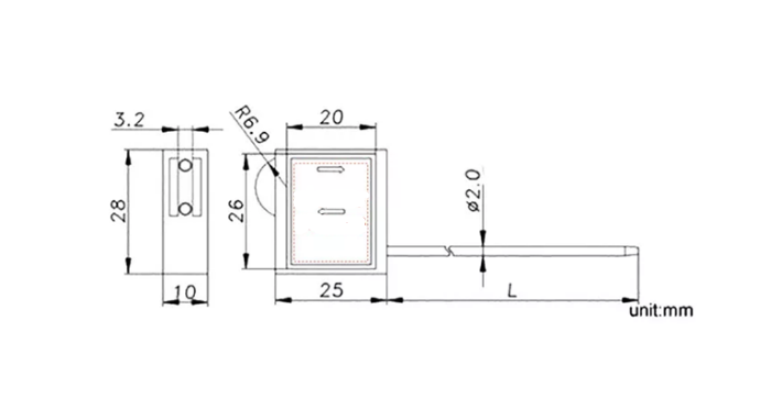 400mm Exposed Cable Length 2.0mm Diameter Pull Tight Locking Mechanism Orange Plastic Security Cable Seal