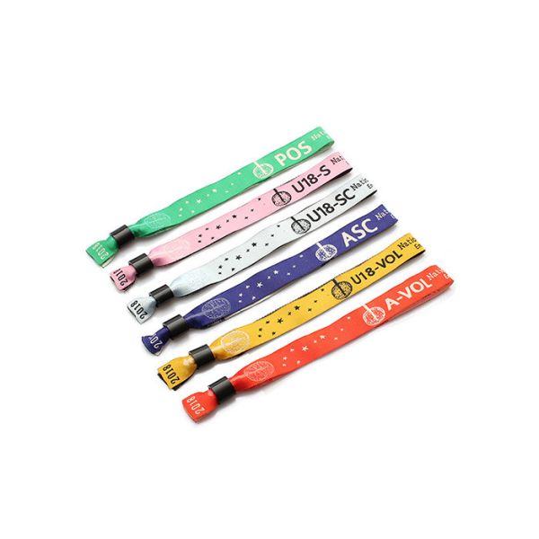 Buy Custom Heat Transfer Hand Wrist Bracelet Straps / Polyester Wristband Lanyards at wholesale prices