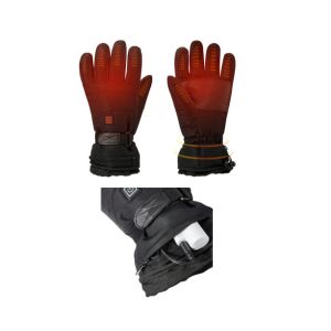 Windproof Rechargeable Heated Gloves Polyester 2200mAh