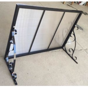 Rain Shelter 100x150cm Steel Frame Porch Door Canopy