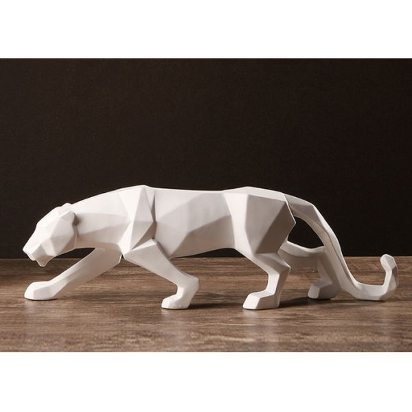 Buy Various Finish Modern Art Geometric Stainless Steel Sculpture Panther Design at wholesale prices