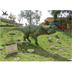 Durable Simulated Animatronic Giant Dinosaur Model Mother And Dinosaur Baby