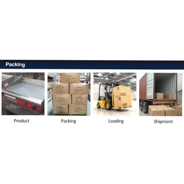 Hot sale commercial stainless steel gas chicken half grill and half griddle machine