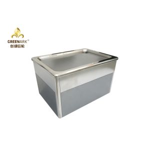 Stainless Steel Mobile Teppanyaki Grill Electromagnetic Heating Upper Exhaustion