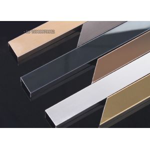 China 0.5mm-2mm Stainless Steel U Channel Trim , Black U Channel Edge Trim on sale