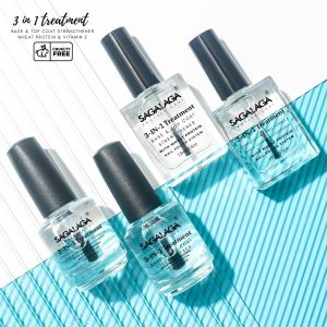 3 in 1 Nail Hardener Repair Strengthen for Damaged and Thin Nails Top&Base Coat