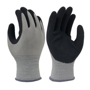 China 15 Gardening Gardening Cool Fiber Spandex  Black Sandy Latex Gloves on sale