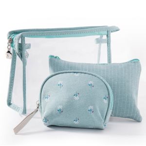 Collapsible Hanging Rolling Toiletry Bag Modern 3 Piece Set Foldable