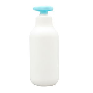 400ml Milky White Cylindrical HDPE Toiletries Baby Shampoo Bottle