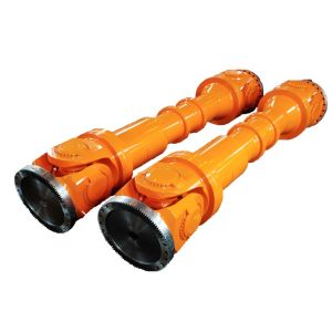 SWC Series Telescoping Drive Shaft , Short Flanged Universal Steering Shaft