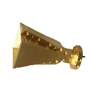 High Isolation Microwave Waveguide Antenna Wr 10 Gold Plating 75x30x29mm
