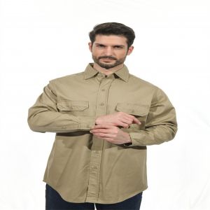 China EN ISO11611 Fire Retardant Work Shirt 7.5oz Good Breathability on sale