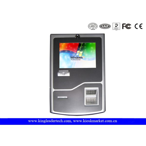 TFT LCD Display Stylish Wall Mount Kiosk With SAW Touch Screen For Convenience
