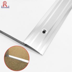 Non Slip Aluminium Floor Threshold Strip Wood Laminated 2.5m Length