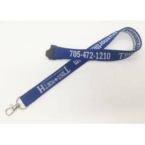 China ECO - Friendly  Custom Woven Lanyards With Heat Transfer Printing Logo on sale