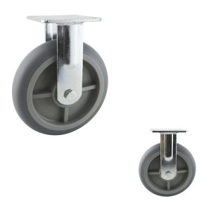 200mm Diameter Soft TPR Fixed Heavy Duty Ball Bearing Wheels