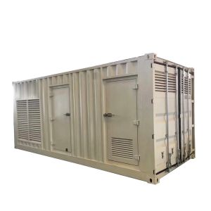 Silent gas generator with 6 cylinder as prime power