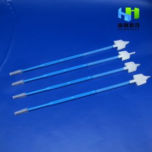 PP LDPE Cleaning Head Plastic Handle 20cm Pap Smear Broom