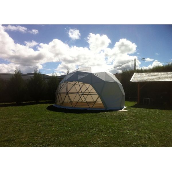 Portable Economical Half Sphere Geodesic Dome Tent Fire Resistant With Decoration