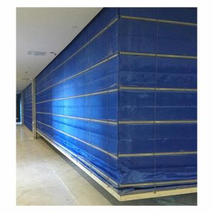 Double Track Polymer Door Type Fire Roller Curtain For Ambient Humidity ≤90% 25C