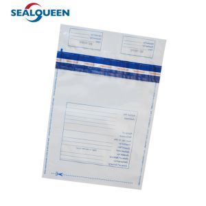 Transparent Custom Bank Deposit Bag , Transport Money Security Bag