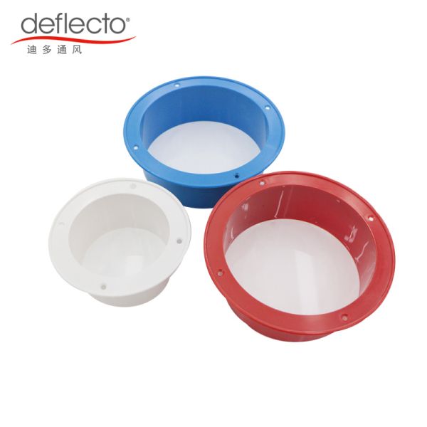 Blue Plastic ABS Duct Connector Flange 6'' High Durability Bulk Packaging