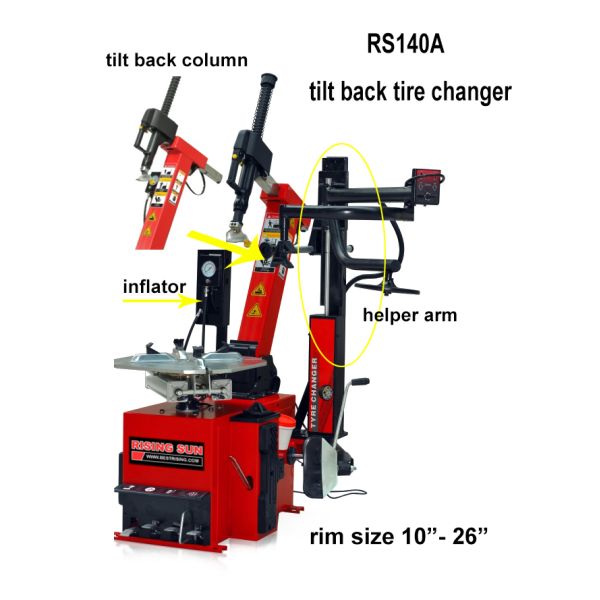 Tilt back tire changer used auto maintenance equipment for workshop