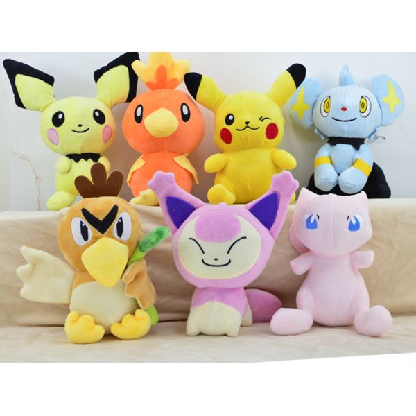 Buy 20cm Pocket Monsters Cartoon Stuffed Plush Toys For Vending Crane Machine at wholesale prices