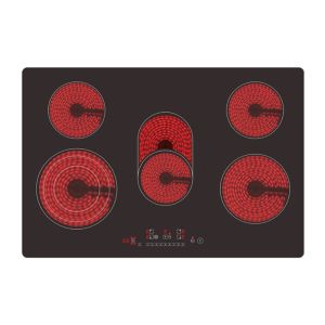 5 Zones Infrared Vitro Ceramic Hob Built In Other Cooktop