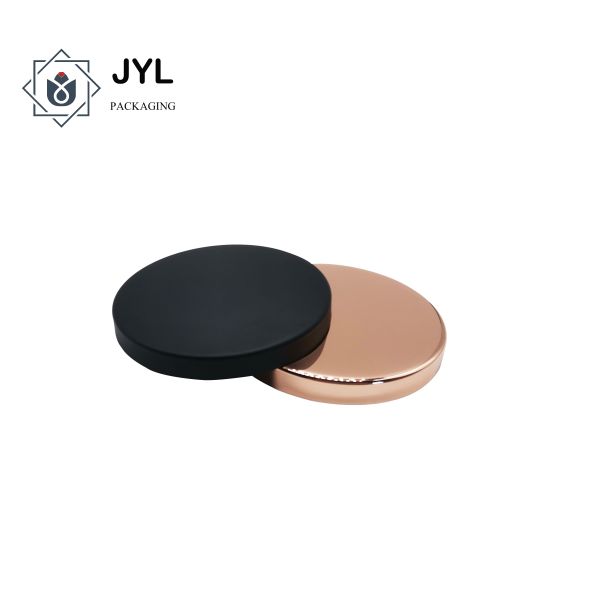 Buy Tin Black Metal Candle Lid Cover Reusable Multipurpose Leakproof at wholesale prices
