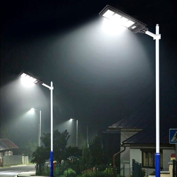 Automated Solar LED Street Light MPPT Controller Mono Solar Panel 150lm/W Luminous Flux