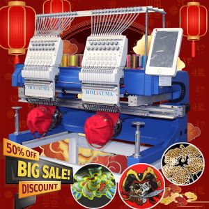 China Best t-shirt flat cap embroidery machine HO1502H germany embroidery machine 400*450mm computer embroidery machine on sale