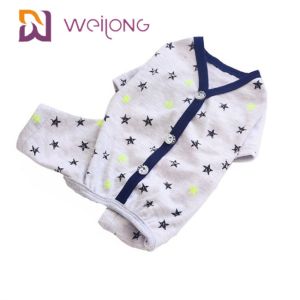 Spring / Summer Customization Pattern Cardigan Pet Pajama Cotton Jersey Lining