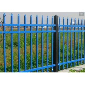 Height 3030mm Spear Top Tubular Steel Fence For Schools