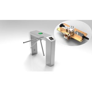 Quality Bridge Type Two Way Tripod Turnstile Gate , Waist Height Turnstile Access Control for sale