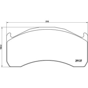 China WVA 29137 Disc Brake Pads for VOLVO on sale