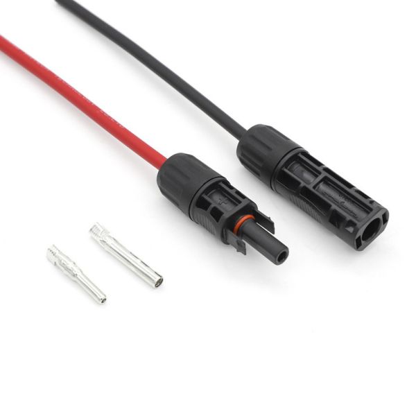 Buy Solar Panel Connectors with 14-10 AWG PPO Material and Black Color for Heavy Duty Applications at wholesale prices