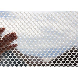 10mm*10mm Hole Size Plastic Mesh Netting White And Green Color Extruded